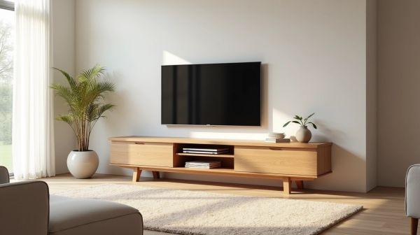 Choisissez un meuble TV en bois pour allier style et fonctionnalité